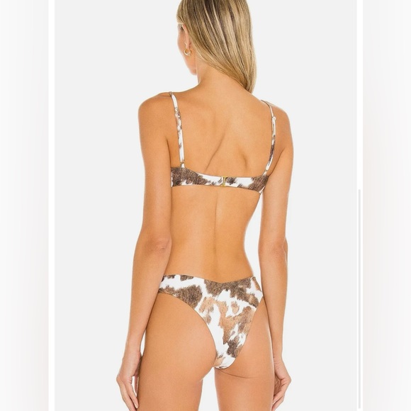 WeWoreWhat Cowhide Bikini Set XL - Picture 2 of 2